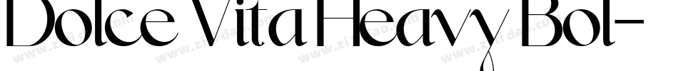 Dolce Vita Heavy Bol字体转换